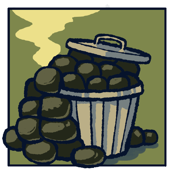 A trash can overflowing with bags that nobody has hauled away